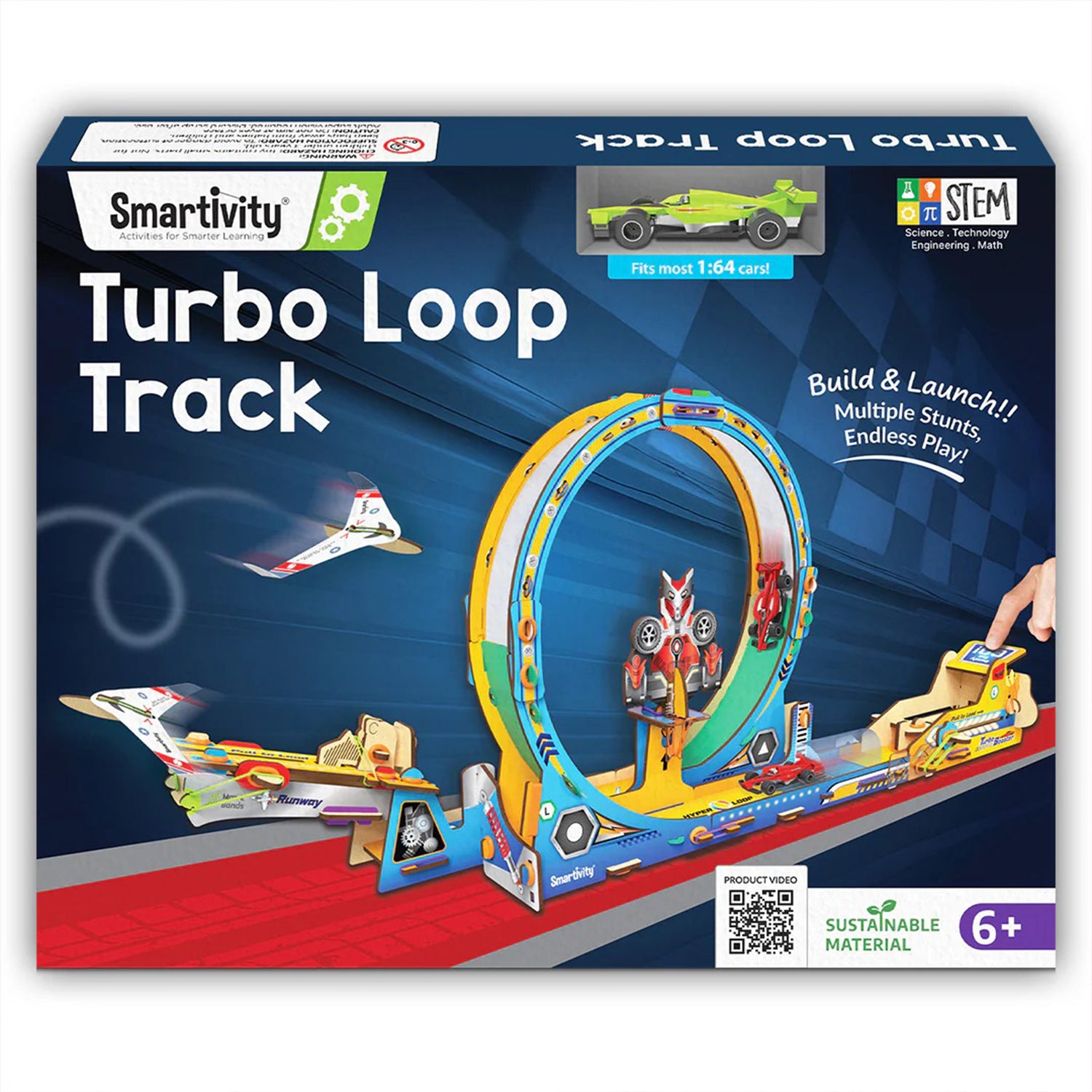 High-Speed Race Car Track